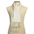 Ivory Cashmere Muffler Scarf